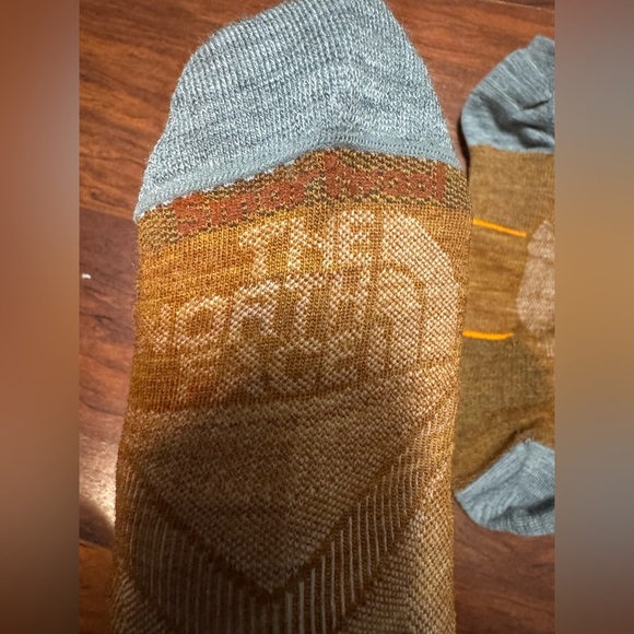 The North Face & Smart Wool Men's Brown and Gray Socks - Picture 2 of 3